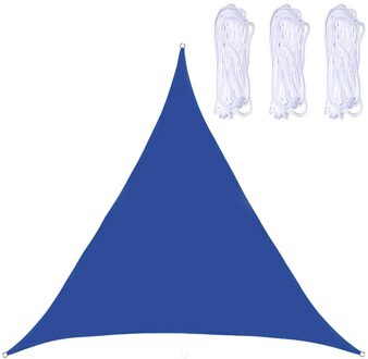 Zonnescherm Doek Zonneschermen Luifel Vaststelling Anti-Uv Duurzaam Slijtvast Tuin Outdoor Driehoek Uv-Bescherming Waterdichte Luifel blauw