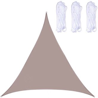 Zonnescherm Doek Zonneschermen Luifel Vaststelling Anti-Uv Duurzaam Slijtvast Tuin Outdoor Driehoek Uv-Bescherming Waterdichte Luifel khaki