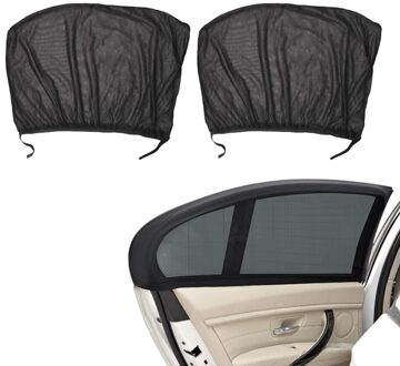 Zonnescherm Gordijn Auto Side Rear Window Zonnescherm Mesh Cover Uv-bescherming Shield Auto Accessoires 2Pcs Auto Venster Cover