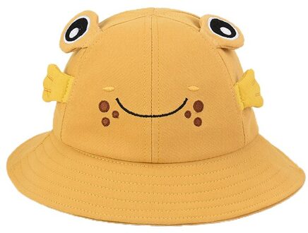 Zonnescherm Jongens En Meisjes Bassin Hoed Schattige Kleine Kikker Hoed Outdoor Zon Bescherming Lente Kinderen Hoed Visser Kikker Emmer hoed 01