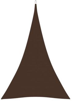 Zonnezeil Driehoek bruin 4x5x5m - PU-gecoat oxford stof