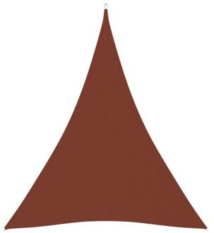 Zonnezeil - Driehoekig - 3 x 4 x 4 m - Terracotta - Waterbestendig en UV-beschermend Bruin