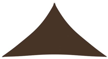 Zonnezeil driehoekig 4 x 4 x 5.8 m - Bruin - PU-gecoat oxford - Waterbestendig