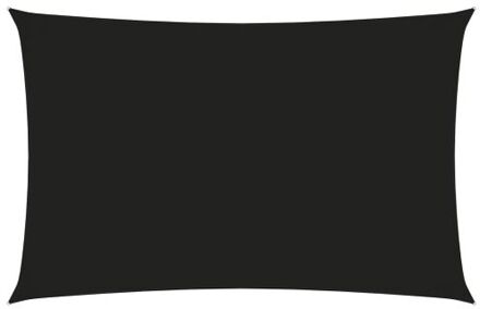 Zonnezeil Oxford Stof - 2 x 5 m - Zwart UV-bestendig