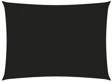 Zonnezeil rechthoekig 2.5x4m PU-gecoat oxford zwart