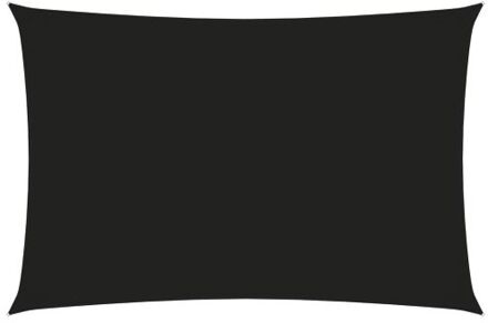Zonnezeil - Rechthoekig - 2 x 4 m - Zwart - PU-gecoat oxford stof