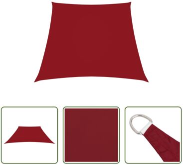 Zonnezeil - Rood - PU-gecoat oxford - 2/4 x 3 m