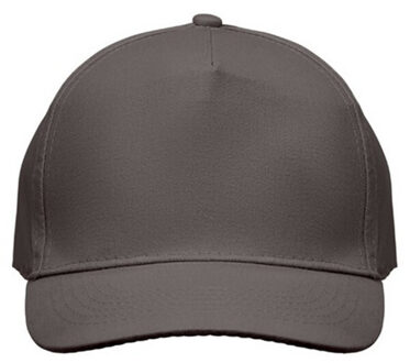 Zonnige 5 paneel baseball cap Grijs - One size