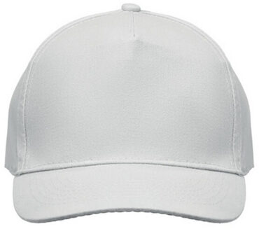 Zonnige 5 paneel baseball cap Wit - One size