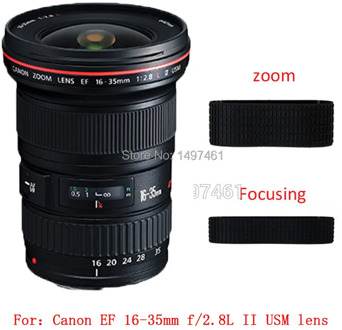 Zoom and Focus grip rubber ring repair parts For Canon EF 16-35mm f/2.8L II USM lens