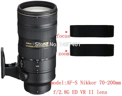 Zoom and focus grip Rubber Rings Repair parts For Nikon AF-S 70-200mm f/2.8G ED VR II lens