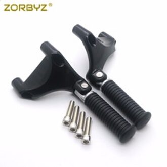 Zorbyz Zwarte Motorfiets Personenauto Achter Voetsteunen Voetsteunen Mount Voor Harley 1200 Xl 883 Sportster 2004