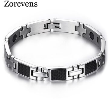 Zorcvens Mannen Magnetische Armbanden & Bangles Voor Mannen Sieraden Gezondheidszorg Carbon Fiber Hand Armbanden Bangles