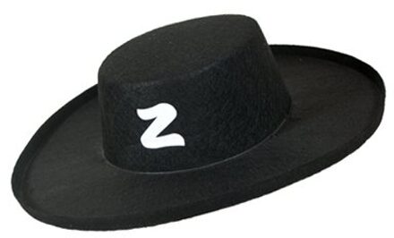 Zorro hoed zwart volwassen