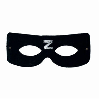 Zorro oogmasker - zwart - kinderen - karton/stof - masker