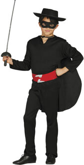 Zorro verkleed kostuum - 6-delig - voor kinderen 5-6 jaar (110-116)
