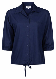Zoso Blouse korte mouw 261 monique Blauw
