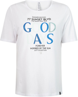 Zoso T-shirt sunset print white strong Print / Multi - XL