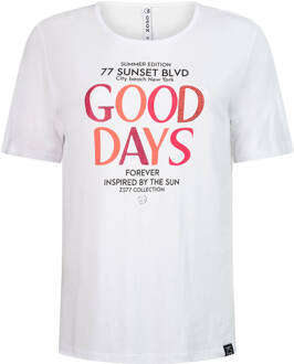 Zoso T-shirt sunset Wit - XL
