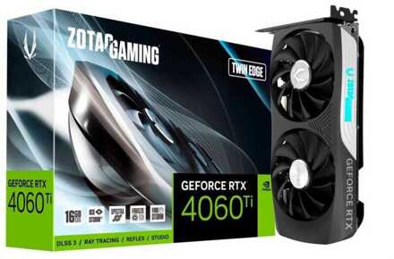 Zotac GAMING GeForce RTX 4060 Ti 16GB Twin Edge Grafische kaart