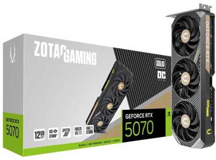 Zotac Geforce RTX 5070 SOLID OC Grafische kaart