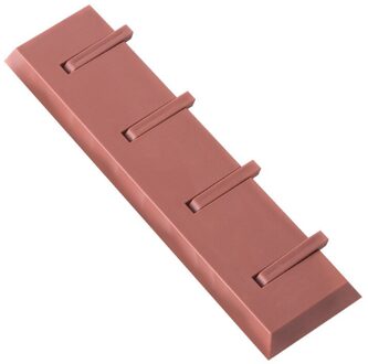 Zotobon Duurzaam 4 Haken Non-Punch Plakken Haken Badkamer Keuken Rekken Muur Deuren Achter Haken Kapstokken Woonaccessoires m367 Rood