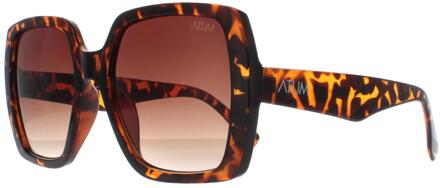 Zouk C2 glanzend havana bruin gradiënt zonnebril - maat