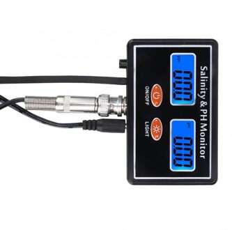 Zoutgehalte Tester 2in 1 Online Ph En Zoutgehalte Monitor Ph Meter Zoutgehalte Tester Voor Aquarium Pool Water Quality Tester Eu 220V