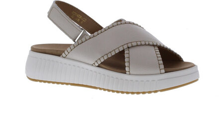 Zozan kruisband siersteek | maat: | | dames | leer Ecru - 38