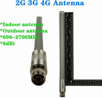 Zqtmax 2G 3G 4G Signaal Booster Antenne Mobiele Telefoon Versterker Basisstation Router Antenne 698-2700mhz Omni Glasvezel Antenne N mannetje 10M kabel