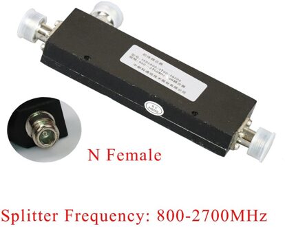 Zqtmax Cavity Koppeling N Vrouwelijke Power Splitter 800-2700Mhz Voor Signaal Booster, Walkie-Talkie, 2G 3G 4G Signaal Versterker