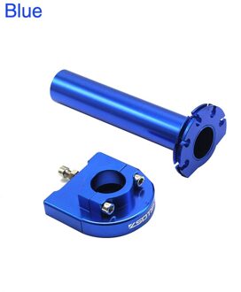 Zsdtrp Aluminium Grip Gaspedaal Motorfiets Handle Bar Grip Throttle Assist Cnc Legering Twist Gas Handvat Voor Ktm Blauw