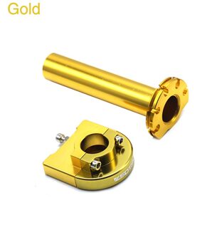 Zsdtrp Aluminium Grip Gaspedaal Motorfiets Handle Bar Grip Throttle Assist Cnc Legering Twist Gas Handvat Voor Ktm Goud