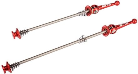 Ztto 1 Paar Titanium Legering Fiets Quick Release Hendel Ultralichte Fiets 188/226Mm Wiel Hub Hendel as Set rood