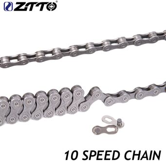 ZTTO 10 Speed Fietsketting Zilver Grijs Chroom Gehard Kettingen voor Mountainbike Road Fiets Onderdelen