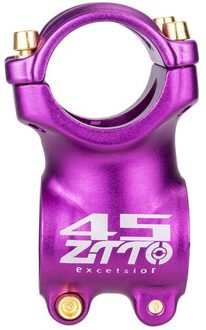 Ztto 1Pc Fiets 40Mm Korte Steel 28.6Mm Of 1-1/8 "Tot 31.8Mm Stuur Mtb ± 7 Graden Mtb Weg Mountainbike Bar Stuurpen paars