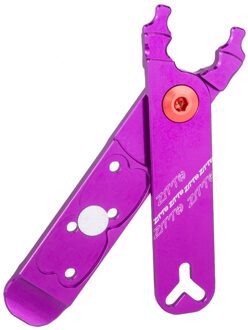 Ztto Fiets 4 In 1 Reparatie Tang Bike Chain Link Tool Tire Valve Hendel Gesp Master Link Tang Fiets Reparatie removal Tool paars