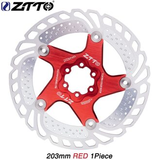 Ztto Fiets Brake Cooling Disc Drijvende Ijs Rotor Voor Mtb Grind Racefiets 203Mm 180Mm 160Mm 140mm Cool Down Rotor Vs RT99 RT86 Cooling 203mm rood