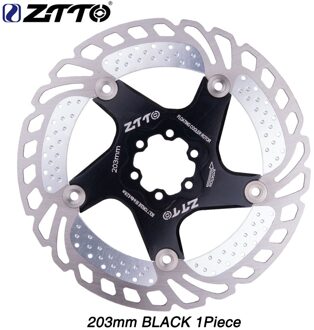 Ztto Fiets Brake Cooling Disc Drijvende Ijs Rotor Voor Mtb Grind Racefiets 203Mm 180Mm 160Mm 140mm Cool Down Rotor Vs RT99 RT86 Cooling 203mm zwart
