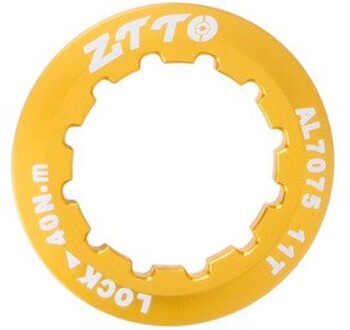 Ztto Fiets Onderdelen Mtb Racefiets Cassette Cover Lock Ring 11T AL7075 Cap Voor Ztto Onderdelen K7 9S 10S 11S 12S Speed Vrijloop goud