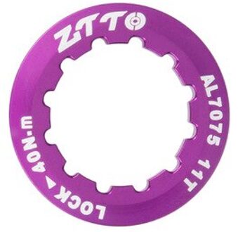 Ztto Fiets Onderdelen Mtb Racefiets Cassette Cover Lock Ring 11T AL7075 Cap Voor Ztto Onderdelen K7 9S 10S 11S 12S Speed Vrijloop paars