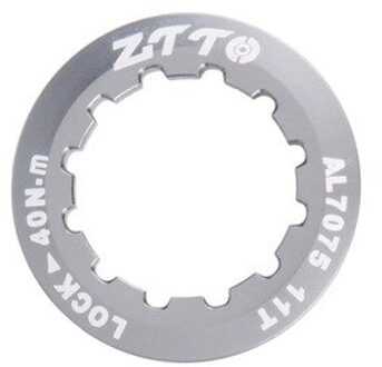 Ztto Fiets Onderdelen Mtb Racefiets Cassette Cover Lock Ring 11T AL7075 Cap Voor Ztto Onderdelen K7 9S 10S 11S 12S Speed Vrijloop zilver