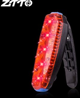 ZTTO LED Fiets Achterlicht Running Clip Tas USB Licht Waterdichte Outdoor Sport Li Batterij Oplaadbare Racefiets Fiets WR03