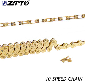 ZTTO MTB Mountainbike Road Fiets Onderdelen Duurzaam Goud Gouden Ketting 10s 20s 30s 10 snelheid voor Onderdelen K7 Systeem