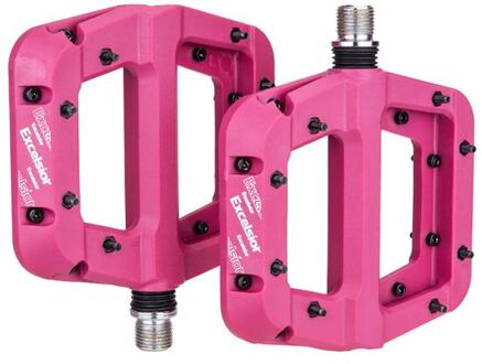 Ztto Mtb Pedaal Bus Lagers Nylon Ultralight Platte Pedaal Weg Mountainbike Bmx Anti-Slip Grote Voet Plastic Fiets pedaal paars