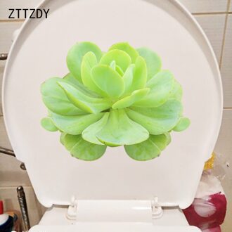 Zttzdy 23.1 × 18.4Cm Verse Succulenten Badkamer Wc Decoratie Cartoon Kinderkamer Muur Sticker T6-0099
