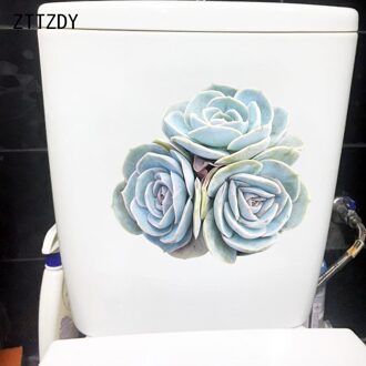 Zttzdy 23.4 × 21.1Cm Succulent Stiksels Boeket Thuis Badkamer Wc Decor Woonkamer Muurstickers T6-0121