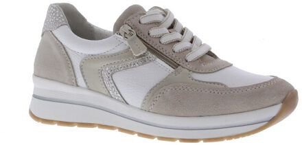 Zuby sneaker plateau | maat: | | dames | combinatie Beige - 38