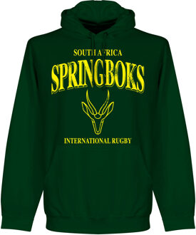 Zuid Afrika Spingboks Rugby Hooded Sweater - Donkergroen
