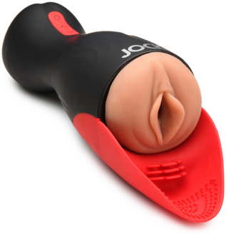 Zuig- en Vibrerende Pussy Masturbator - Zwart